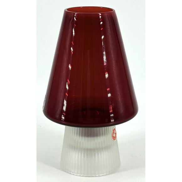 Per Lütken for Holmegaard. A rare 16 cm "Hygge" lamps for candles in red - Picture 4 of 7